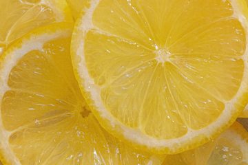 yellow lemon fruit on water